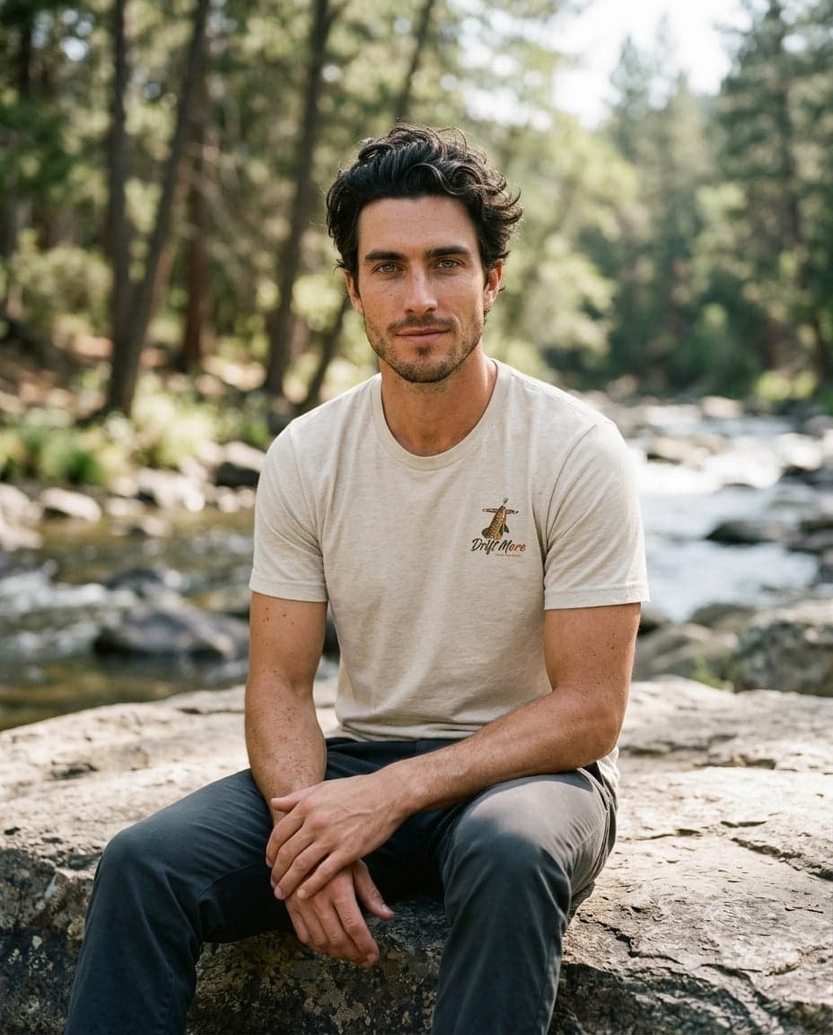 Match the Hatch Tee — on-model view