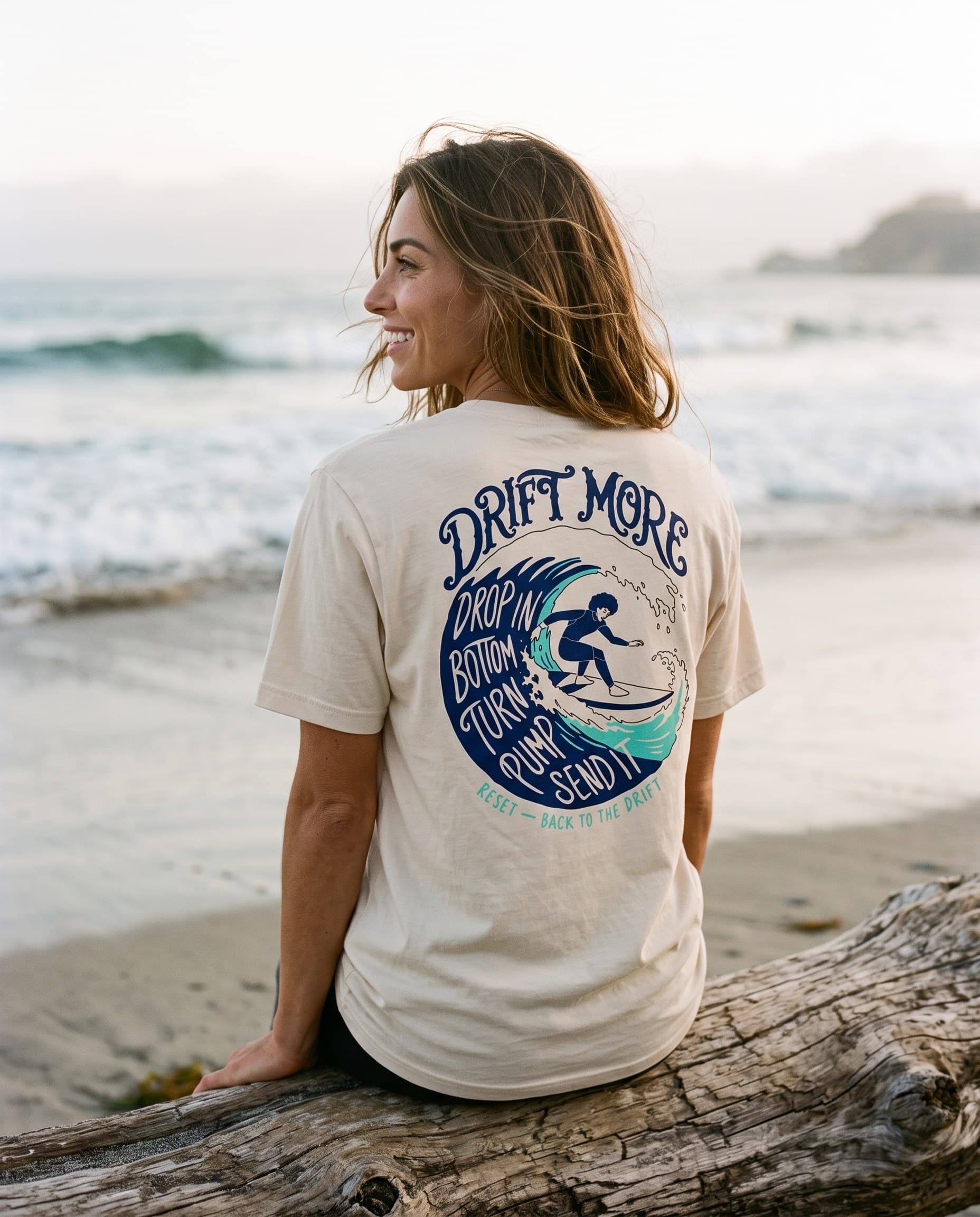 Back to the Drift Tee — worn